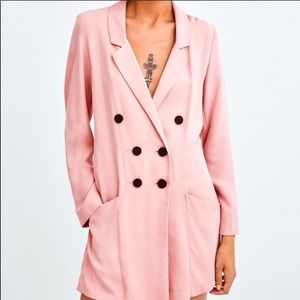 NWT Zara Jumpsuit blazer dress sz S